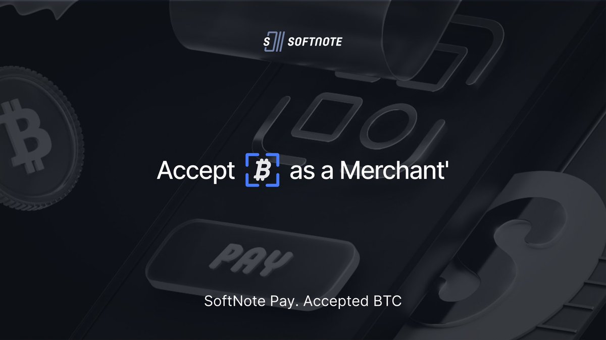 Softnote Mass Adoption has begun! SoftnotePay,com has just gone live! Many businesses already registered. 🔷 Instant Bitcoin Acceptance 🔷 Settle transactions in any currency 🔷 No Fees for 12 Months for the first 200 merchants Sign up at: SoftnotePay.com