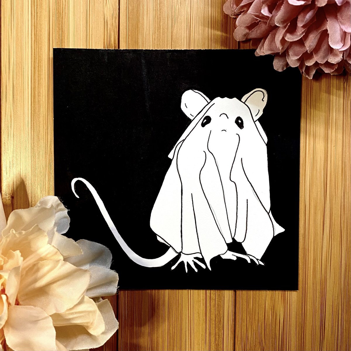 pinkpolish's tweet photo. Is it spooky season yet? I feel like it should be spooky season. I just love these ghostly critters! ❤️  Which one is your favorite? #higginsink #inktober #ghost #halloween #spookyseason  #cuteanimal #ghostanimal https://t.co/q3DkA9pahv
