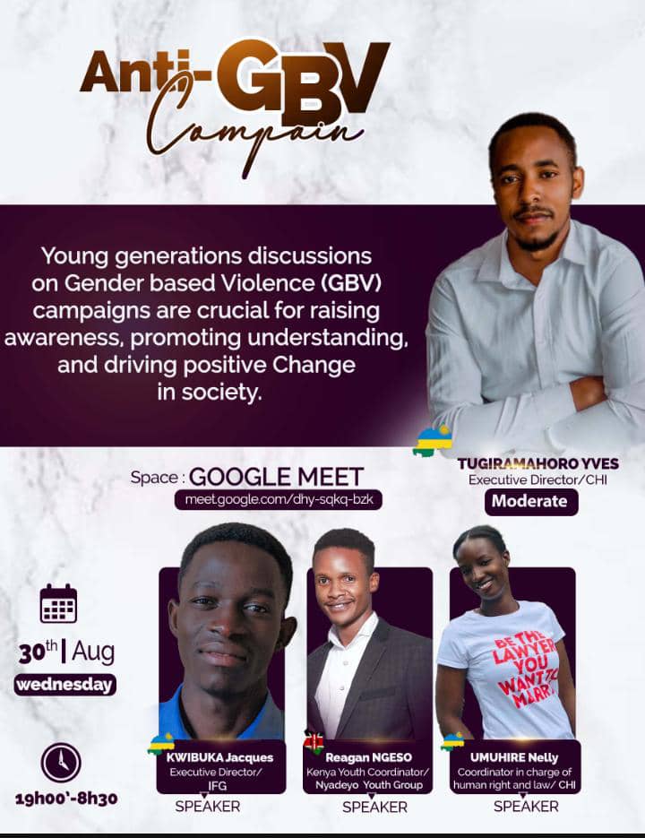 jackwibuka's tweet image. Young generations should be aware of Gender based violence for better prevention. Join us @informed_gens and @choiceforhopei to end #GBV and #SaveFutureGenerations