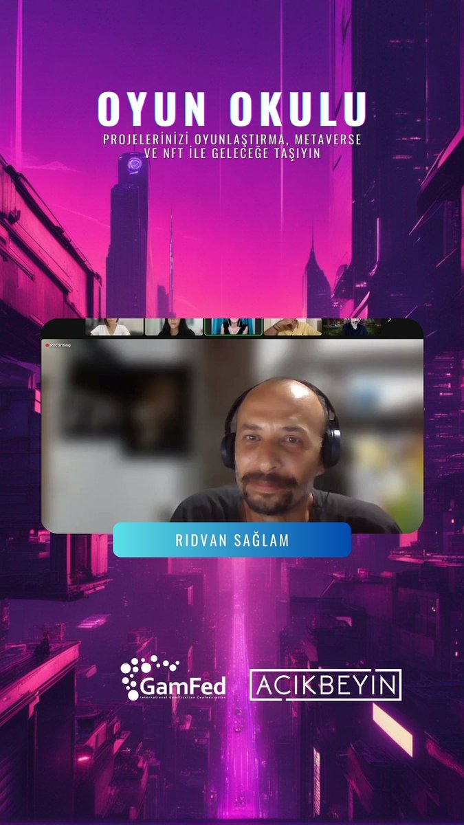 GamFed Türkiye ve Açıkbeyin işbirliğiyle, oyunun büyülü dünyasına katılmak için heyecanla beklediğiniz an geldi! Oyun Okulu'nun 6 haftalık eğitimi, sizi unutulmaz bir maceraya davet ediyor.🎊🎉

<a href="/SinanCanan/">Sinan Canan</a> @ercaaltug <a href="/rbsaglam/">Ridvan Saglam</a>

#OyunOkulu #oyunlaştırma #gamification