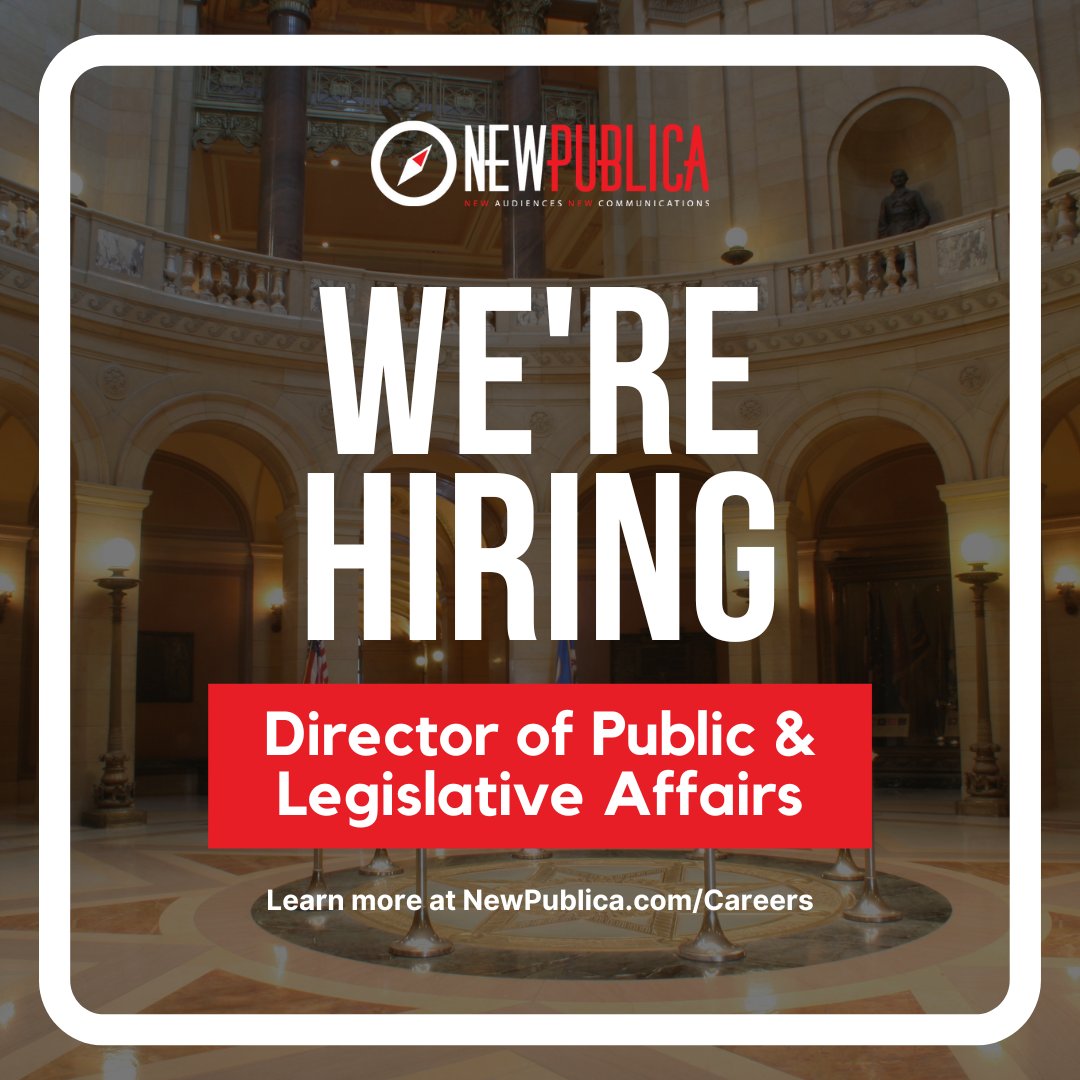 NewPublica's tweet photo. We're #hiring! Visit https://t.co/rk7O7e6xEV to see our open positions and join a dynamic team in the Twin Cities. https://t.co/Wqc9hzO9K5
