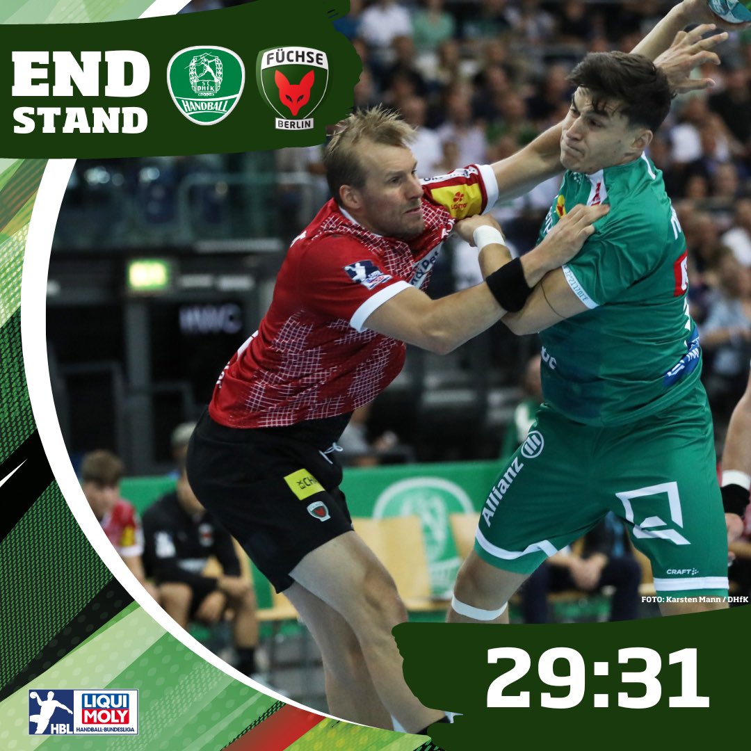 FuechseBerlin's tweet photo. #Liveticker #LEIBER
Endstand in Leipzig 🦊 PUHHHHHH!
@DHfK_Handball 29:31 @FuechseBerlin
#unserrevier #auswärtsspiel https://t.co/0an6iBEIGw