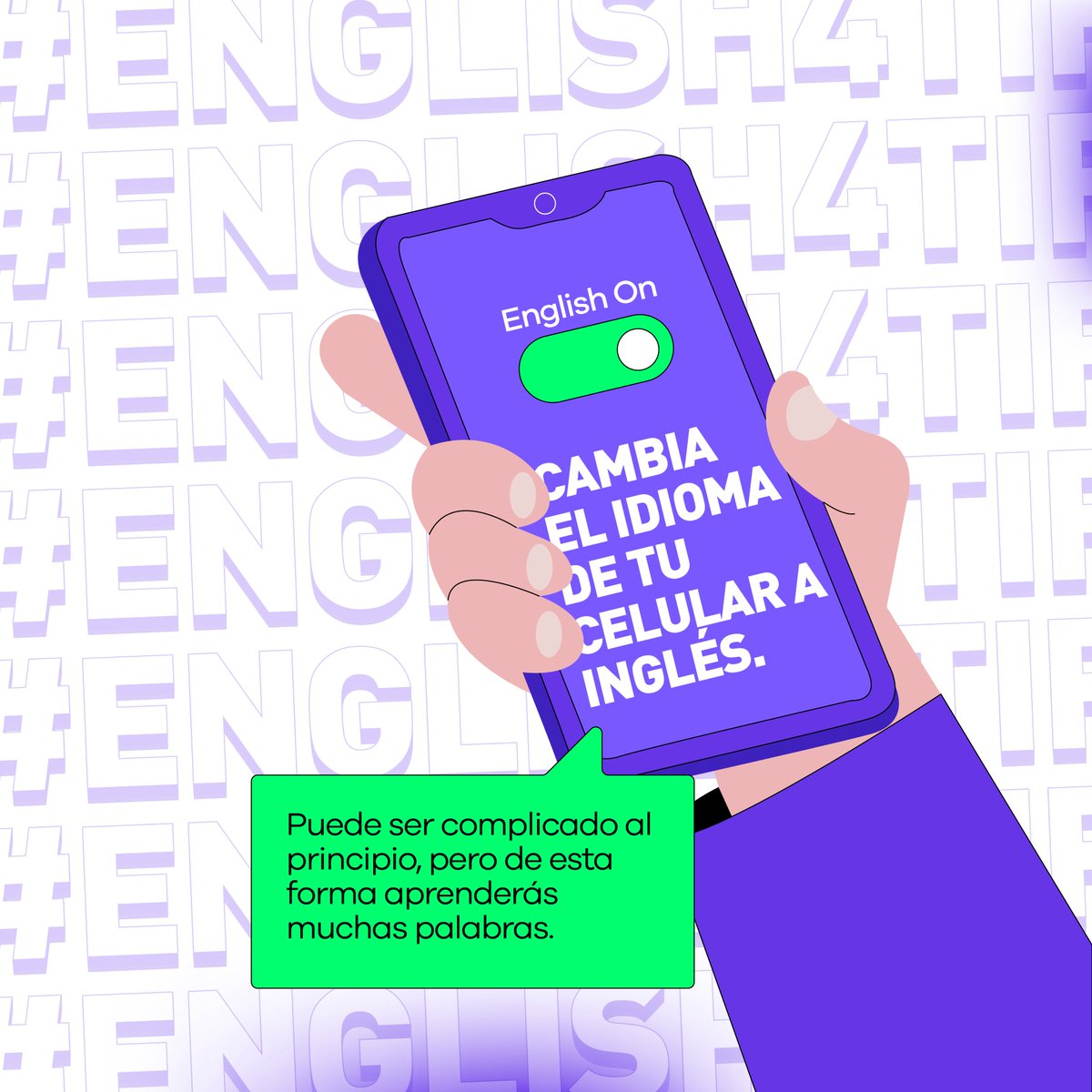 📱 Cambia el idioma de tu celular a inglés y amplía tu vocabulario sin esfuerzo. Cada notificación, cada ajuste te ayudará a aprender nuevas palabras y frases.

¿Estás listo para sumergirte en el idioma y dominarlo desde la palma de tu mano?