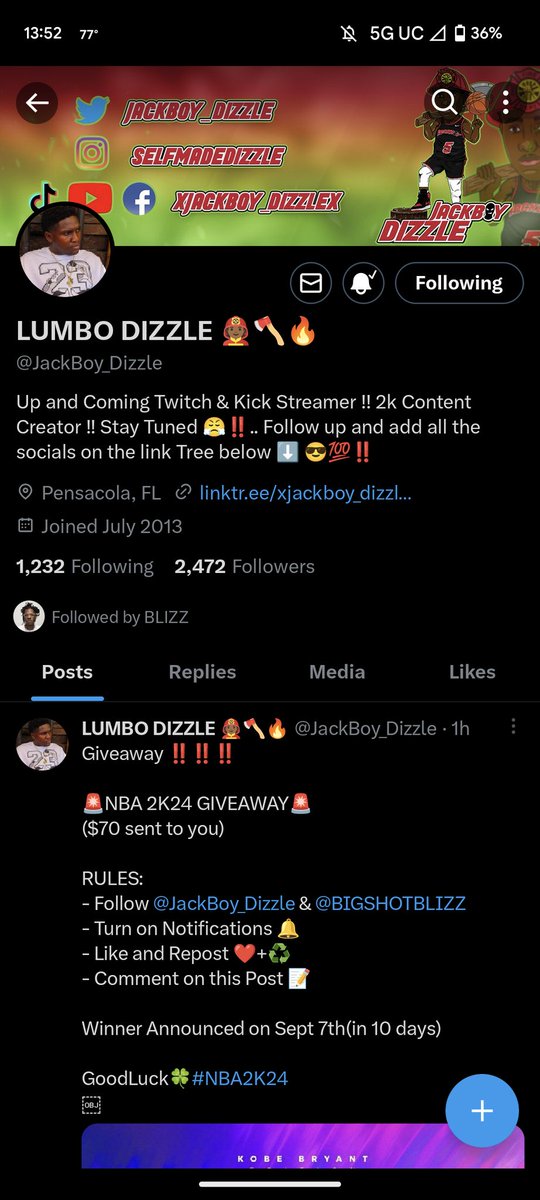 RulesTfox's tweet photo. @JackBoy_Dizzle @BIGSHOTBLIZZ Done https://t.co/CLtnWRQmD1