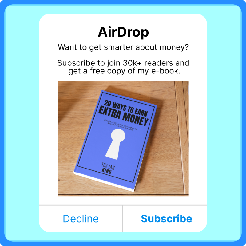 TrajanKing's tweet photo. Want to start a side hustle?

I created an eBook with 20 realistic business ideas to start from home.

Want access to it?

- Like + RT this tweet
- Subscribe to Morning Download

I’ll send it to you (first 1,000 people max)