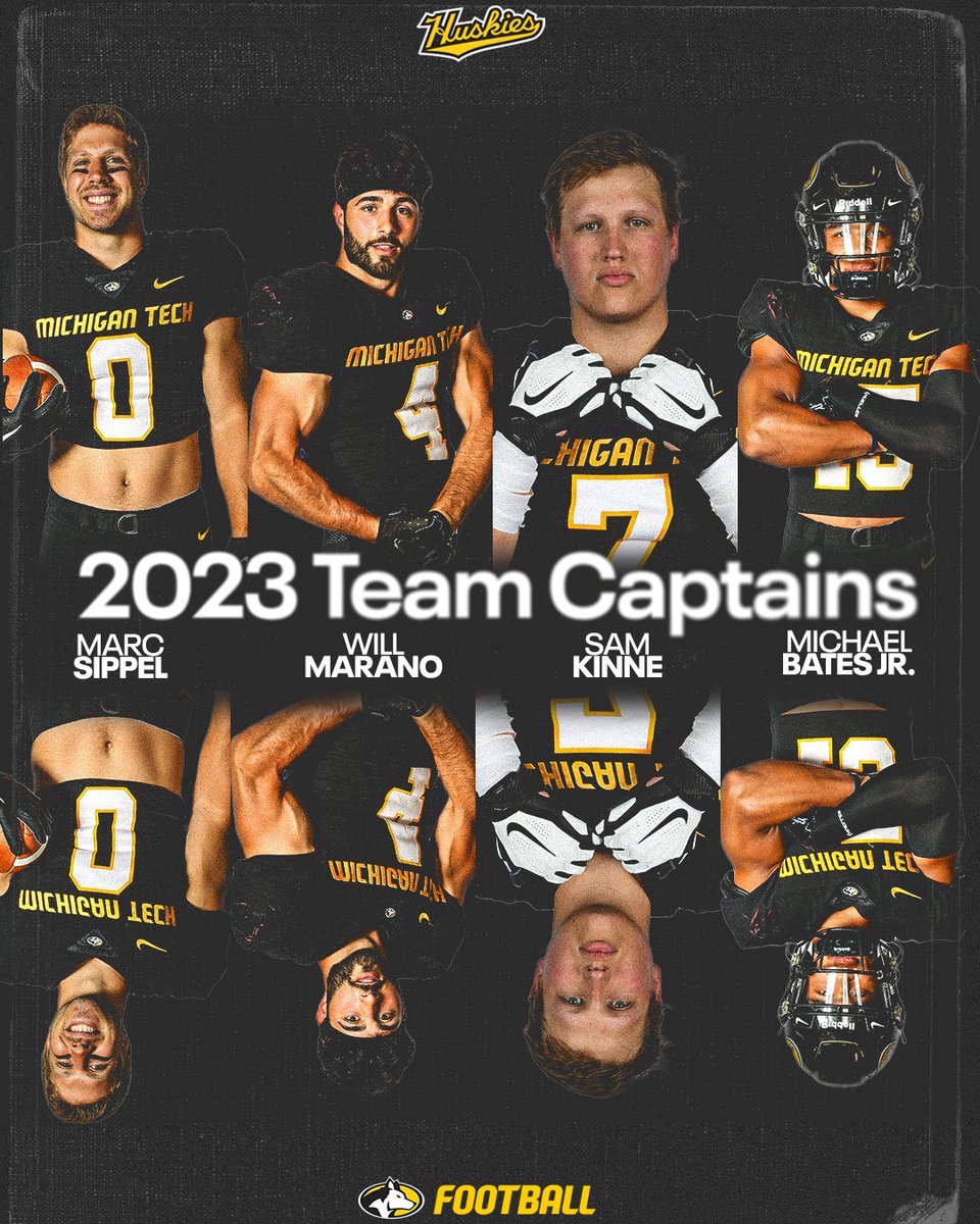 MTUFB's tweet photo. Introducing our team captains for the 101st year of Michigan Tech Football

#FollowTheHuskies #CRTD https://t.co/4e5FjcALxF