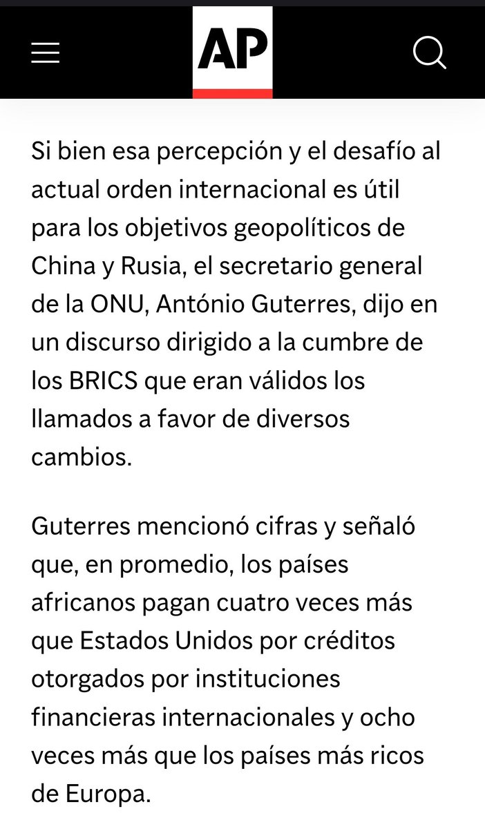 <a href="/RoiLopezRivas/">Roi Lopez Rivas</a> Hace unos días se dio la gran cumbre de los BRICS's, a donde asistieron cerca de 65 presidentes del mundo. 
De esto apenas se dijo un poco o no mucho por parte de la prensa de occidente
Siendo esta cumbre el acontecimiento más importante de las últimas décadas para la humanidad