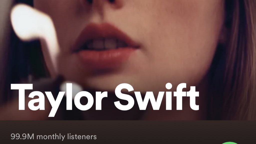 Retweet this if you’re one of Taylor’s 99.9 million monthly listeners