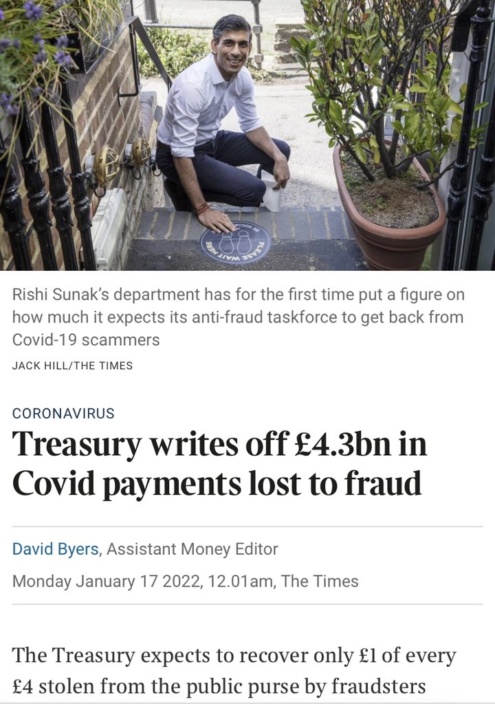 'No crime is too trivial to investigate' says the Government that quietly wrote off the vast majority of the billions of pounds it lost to fraud during the pandemic.