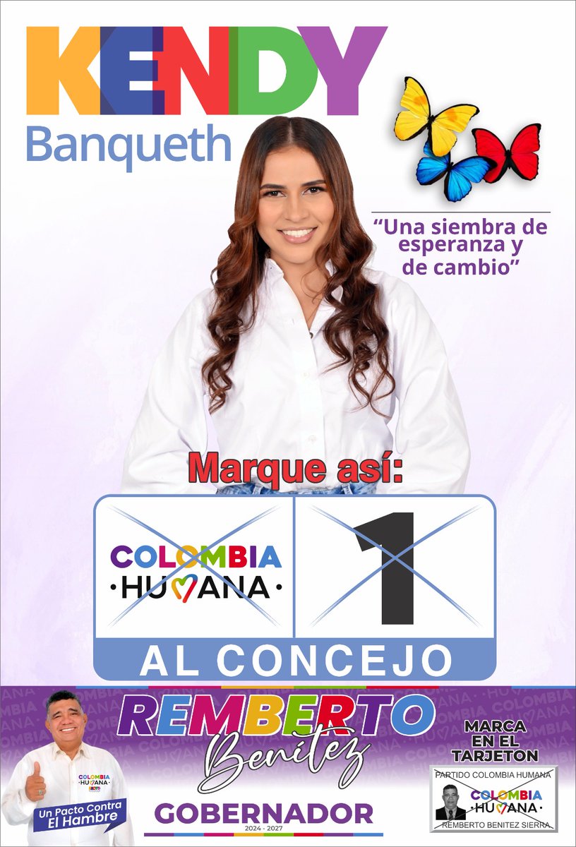 Candidata en el municipio de Toluviejo. 👍🏼💜