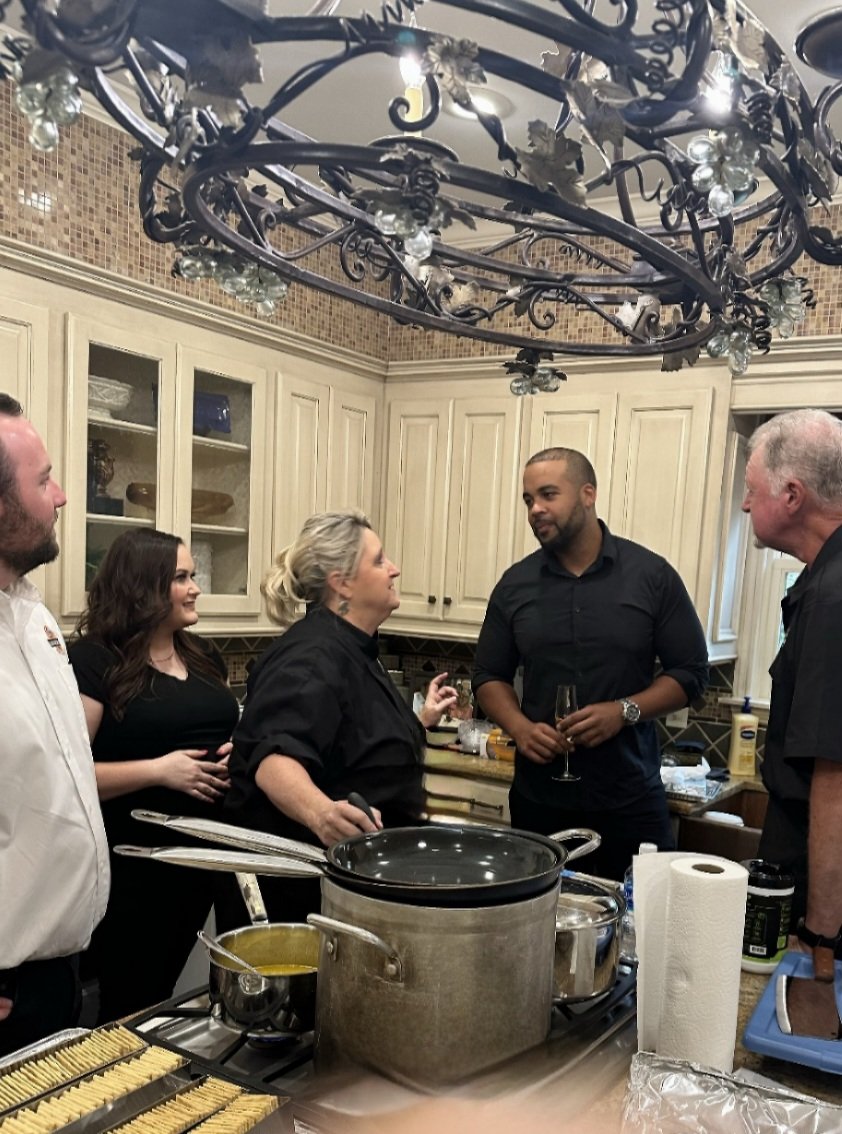 steaks4you2's tweet photo. We had so much fun cooking our Coy's Steakhouse Nostalgia Dinner for Dr. Carla Brown!! Can't wait for our next one! 👇👇check out the post below for more great pics! 
#events #privateparty #Arkansas #goodpeople https://t.co/Q636WWiNDE