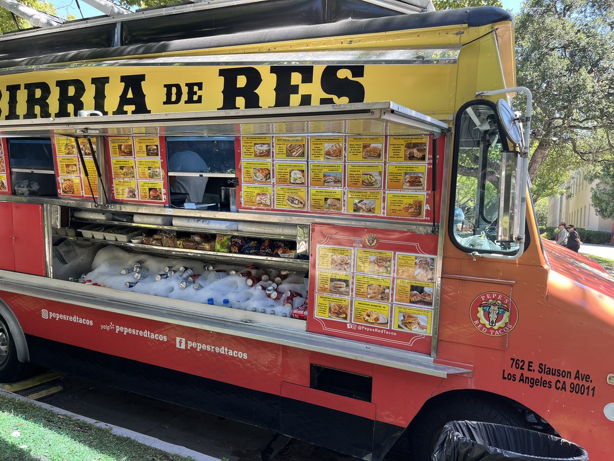 @Caltech community this is a very important announcement! 🚨 Ernie’s is back!!…kind of. His truck has been repurposed and is back! Check out @pepesredtacos parked on Wilson every day and run by Ernie’s younger brother! 🌮 😋
