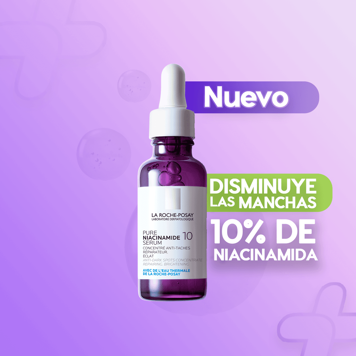 Massalud_do's tweet photo. El sérum de niacinamida de La Roche Posay reduce manchas oscuras, mejora la textura de la piel y contiene ácido salicílico y lipo-hidroxiácido para exfoliar y eliminar células muertas. 📷📷 Obtén una piel suave, uniforme y radiante. 📷 https://t.co/jARQuxG67P
