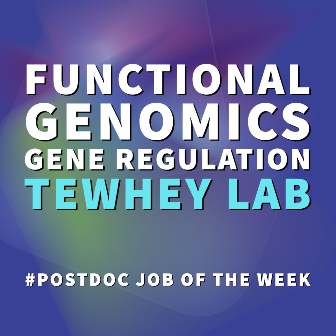 The Jackson Laboratory (@jacksonlab) on Twitter photo #Postdoc job of the week: Join the <a href="/r_tewhey/">Ryan Tewhey</a> <a href="/TewheyLab/">Tewhey Lab</a> to use novel, high-throughput techniques to study genetic mechanisms underlying complex traits, & the impact genetic variation has on gene regulatory function:
…cksonlaboratory.wd1.myworkdayjobs.com/en-US/External…
#postdocs #postdocjobs #Postdoc job of the week: Join the <a href="/r_tewhey/">Ryan Tewhey</a> <a href="/TewheyLab/">Tewhey Lab</a> to use novel, high-throughput techniques to study genetic mechanisms underlying complex traits, & the impact genetic variation has on gene regulatory function:
…cksonlaboratory.wd1.myworkdayjobs.com/en-US/External…
#postdocs #postdocjobs