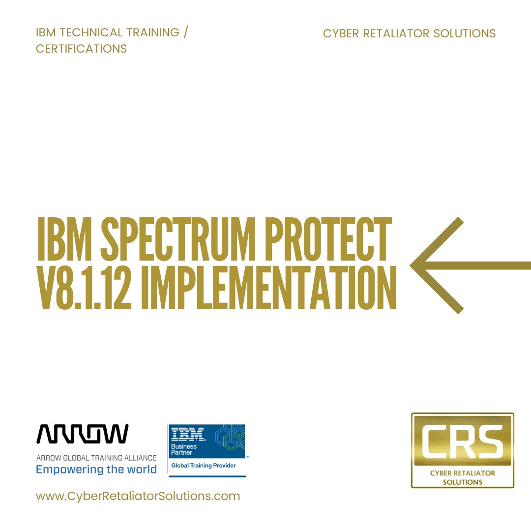 CRS_Cyber's tweet image. 🛡️ Master IBM Spectrum Protect V8.1.12! 

Find out how you are able to achieve this certification: ow.ly/3MIE50PsHfk

#AlwaysWinning #IBM #SpectrumProtect #Certification