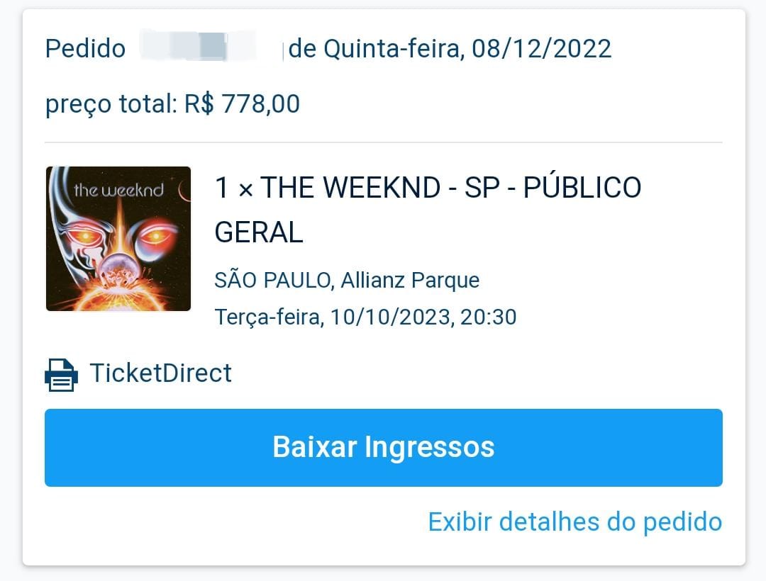 yx_max04's tweet photo. Vendo ingresso pro show do the weeknd, cadeira inferior por R$778,00
Pfvr se não tiver interessado dá rt #TheWeeknd #showtheweeknd #theweekndbrasil https://t.co/R4CCztfmkJ