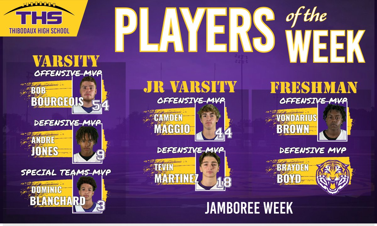 Thibodaux High School Tiger Football (@ths_tigersfb) on Twitter photo 
