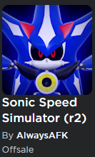 jigbvfdfc's tweet photo. Just updated the icon for a couple of seconds, managed to take a screenshot, is Neo Metal Sonic really close?

#SonicSpeedSimulator https://t.co/mqlrzXXacq