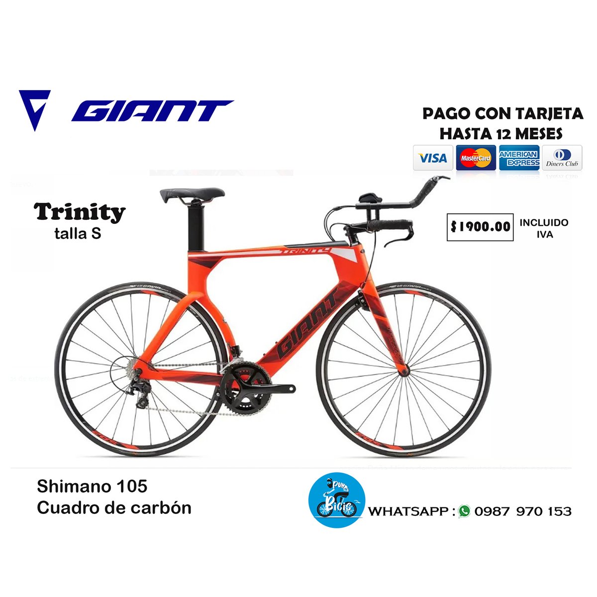 ESTAMOS BOTANDO LA CASA POR LA VENTANA
estamos ubicados en #Quito  sector La Floresta
realizamos envios a todo el pais
WHATSAPP: 0987 970 153
SIGUENOS EN INSTAGRAM. FACE. TW Y THREADS COMO >> Punto Bicis 

Carlos Falquez Batallas
#CUENCA