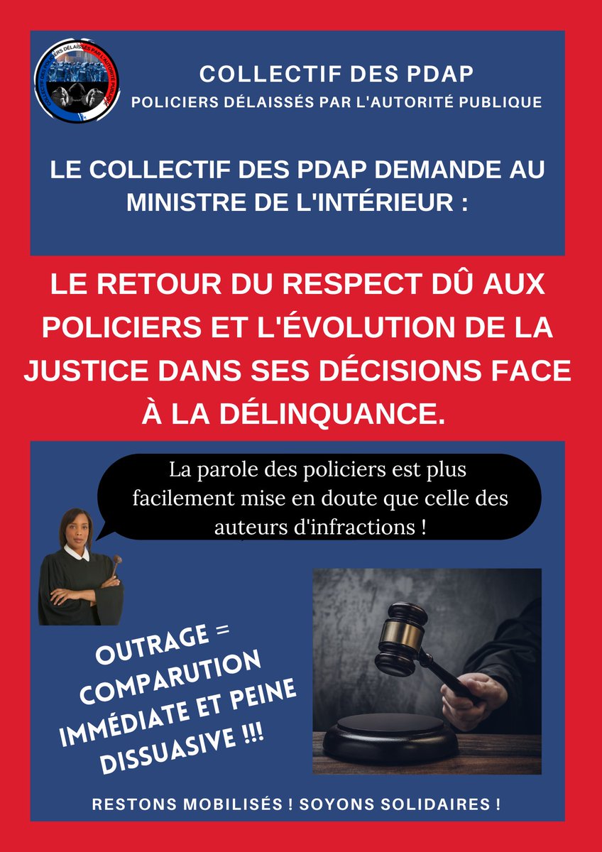 collectifPDAP's tweet image. Si on veut rétablir l'ordre, le policier et le gendarme doivent être craint ! (on vise bien sur par là, la racaille et tous ceux qui se croient au dessus des lois) Des peines plus lourdes, de la prison ferme dès le premier outrage pour dissuader ! @leJDD @GDarmanin @E_DupondM