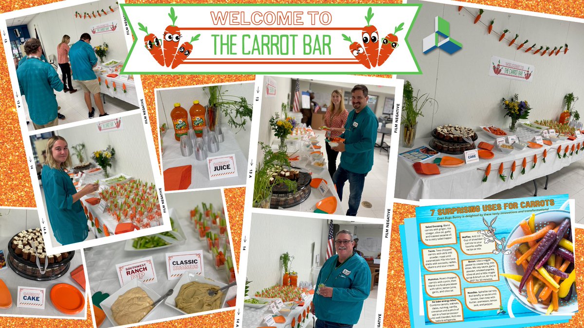 Cirtronics's tweet photo. In addition to our #Vision Van visit, #Cirtronics celebrated Vision Month in August with a #Carrot Bar! #Cirtronians enjoyed a sampling of carrot-y goodness and even walked away with some new recipes to try at home.
#6WeServe #EmployeeOwners #VisionMonth https://t.co/GArec3WhiM