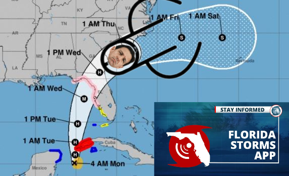 StivaliRyder's tweet photo. Florida has been put in the cone for Tropical Storm Idalia, which is expected to become a major hurricane.  Looks like Florida and their climate change denying dickhead governor, will be  asking for some more socialist FEMA money...again. https://t.co/5vJFadR6uQ