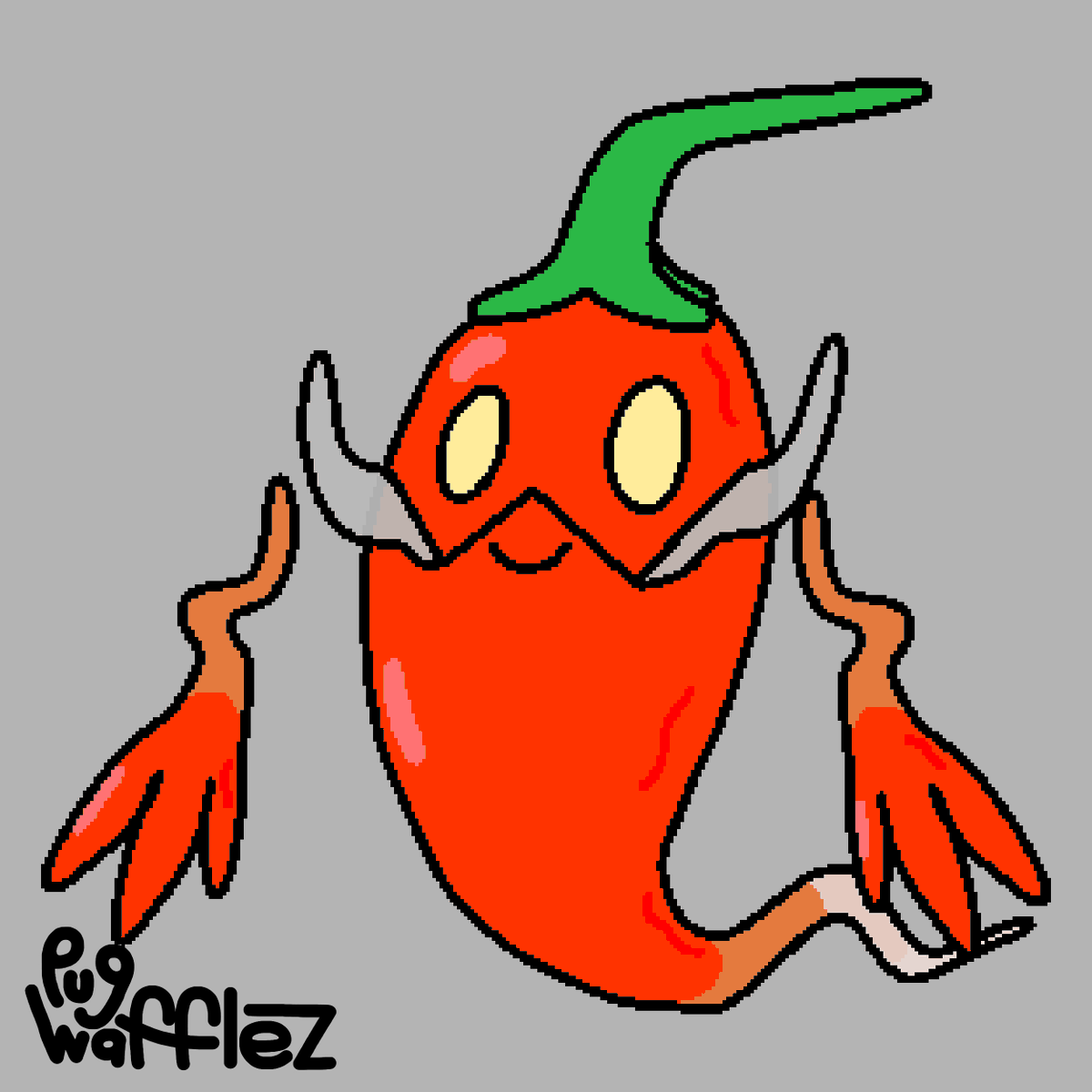 PugWafflez2's tweet photo. Pepolter (Grass/Ghost)

After evolving, Spiceed loses the fire type, but Pepolter holds on to its ability to use fire-based attacks

[ #pokemon #fakemon #PokemonScarletViolet #creaturedesign ] https://t.co/MswAEzDkPi