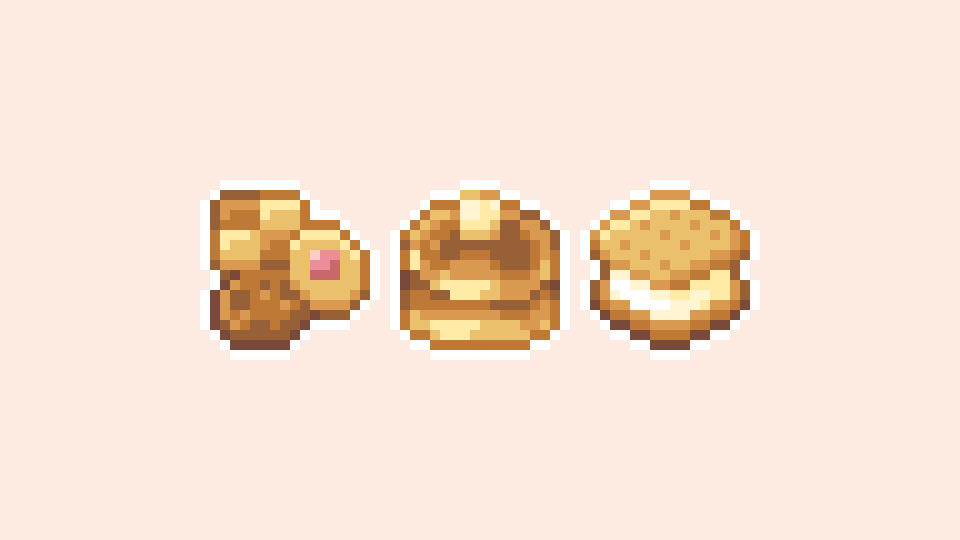 🍪🥞 #毎日ドット絵 #dotpict