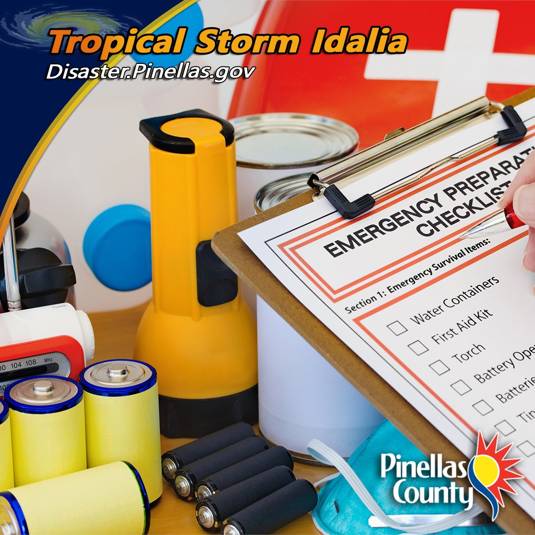 The Pinellas County Board of County Commissioners today declared a State of Local Emergency for Tropical Storm Idalia, which is forecast to soon become a hurricane. 1/2