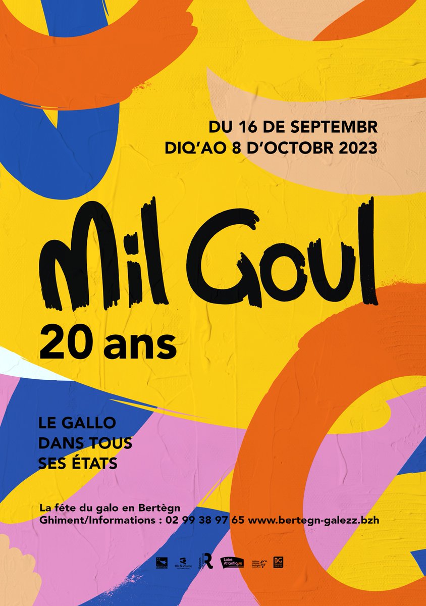 C'est  la rentrée scolaire pour les enfants, pour Bertègn Galèzz et le pays  gallo c'est Mil Goul qui approche, du 16 septembre au 8 octobre.
Venez nombreux, vous pourrez écouter, jouer, parler, chanter, en @gallo.
 bertegn-galezz.bzh