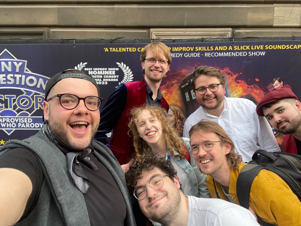 That’s it from Any Suggestions Improv for <a href="/edfringe/">Edinburgh Festival Fringe</a> 2023! Thank you if you joined us for a trip in the TARDIS, or opened the spooky suitcase. See you next year, Edi. Onwards!