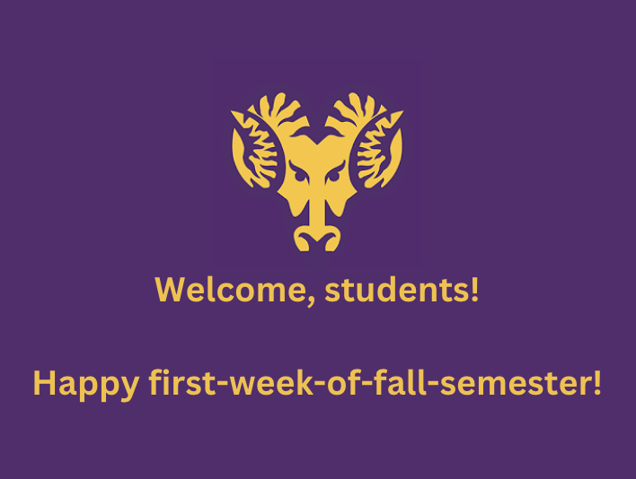 Welcome to the fall semester!