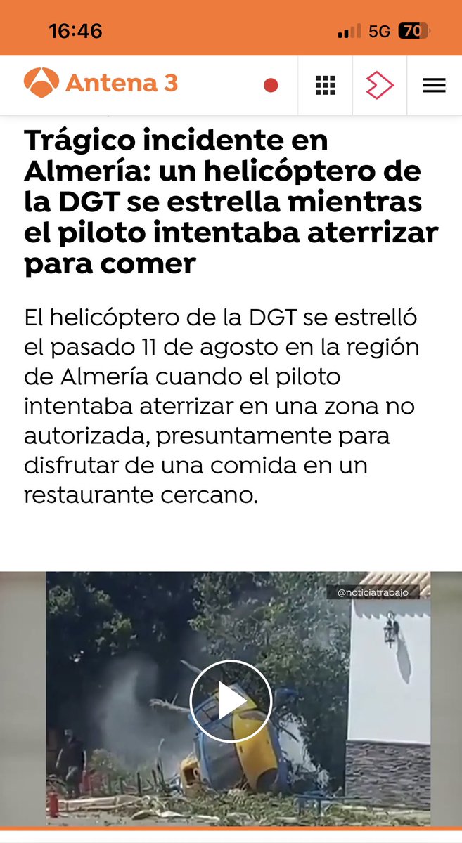 CarlosAnHe's tweet photo. @DGTes no os preocupéis podéis poner multas si se saltan un km y no n un año ya están pagados los dos helicópteros https://t.co/5rLySjaXOP