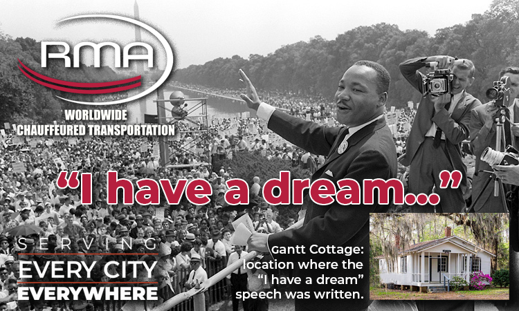 August 28, 1963 " I have a dream..." speech delivered on the steps of the Lincoln Memorial, Washington DC.