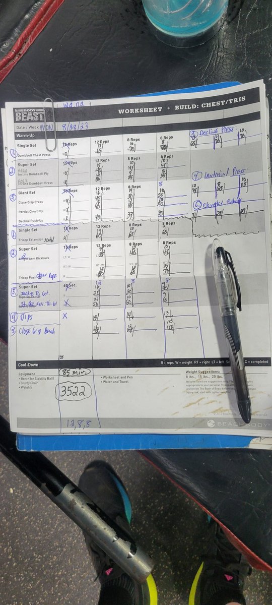 P90coachK's tweet photo. BODYBEASTW1D1DAYS3522:
P90COACHK ABS AND BODYBEAST BUILD CHEST & TRICEPS DONE SON!!
#ABS&CHEST&TRICEPS!!
#MAXREPS!!
#SUPERHUMANSUPREME&PUMPBUBBLETROUBLE!! https://t.co/R75PdnZoYv