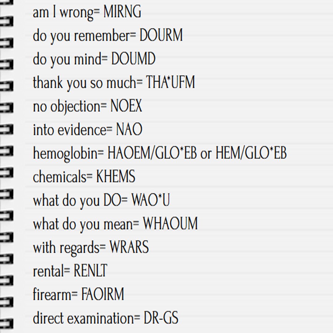 Steno Briefs &amp; Phrases From YNW Melly Trial (Day 2) #ynwmelly #trial #ynwmellytrial #StenoBriefs #StenoPhrases #ILoveSteno #Steno #Captioning #CourtReporting #stenography