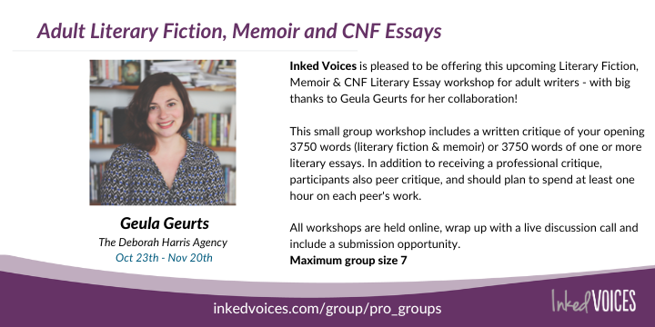 InkedVoices's tweet photo. We haven't hosted an event quite like this before and we are delighted! Creative nonfiction and literary fiction folks, this one is for you!  Details and registration: https://t.co/qsiSdzC8jS https://t.co/wSKyp45DJg