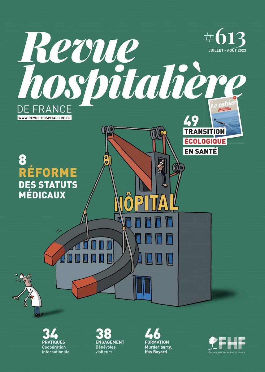 laFHF's tweet photo. [#lecture📚] Le nouveau n° de la RHF est disponible ! En accès gratuit 👉 le dossier #RH, avec un focus sur la réforme des statuts médicaux de 2019, qui inclut notamment un 1er bilan de sa mise en œuvre à travers une #enquête inédite menée par la FHF.

➡️ https://t.co/V2T4hSQ8FZ https://t.co/GiP0ke2OTL