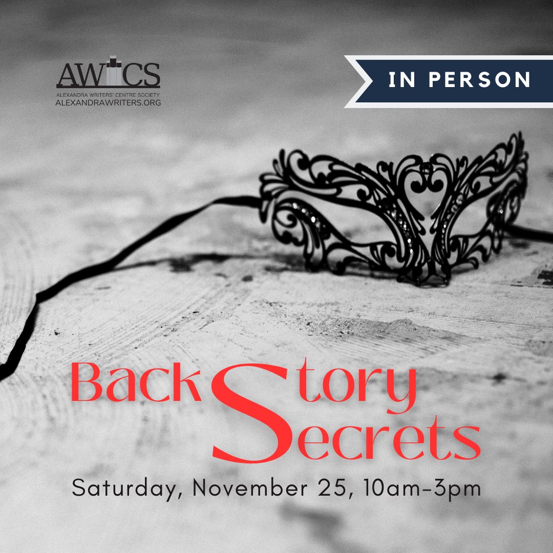 I'm also teaching a one day workshop on incorporating backstory into your book. Check it out!
