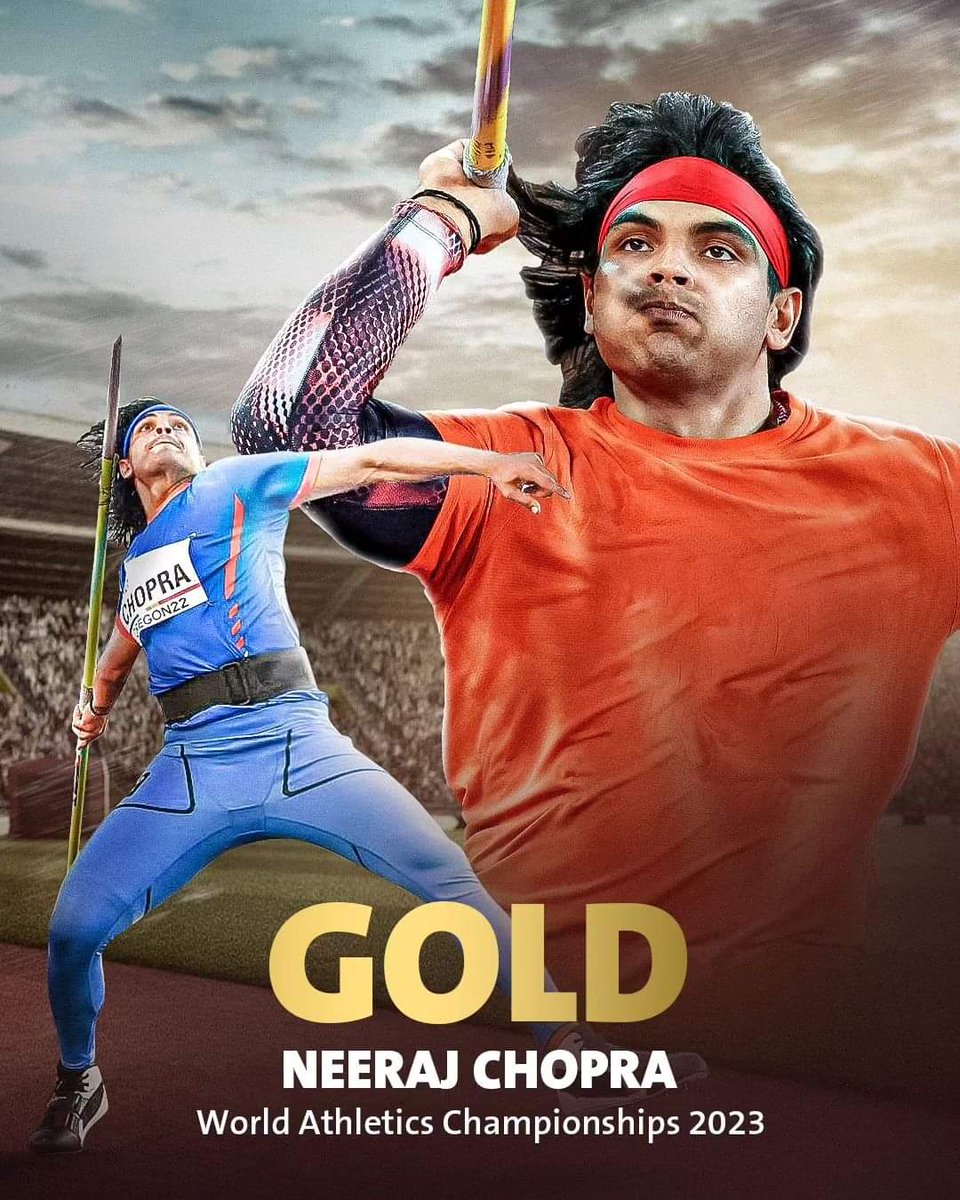 UbMlc's tweet photo. ಹಂಗೇರಿಯ ಬುಡಾಪೆಸ್ಟ್ ನಲ್ಲಿ ನಡೆದ ವಿಶ್ವ ಅಥ್ಲಿಟಿಕ್ಸ್ ಚಾಂಪಿಯನ್ ಶಿಪ್ ನ ಜಾವೆಲಿನ್ ಥ್ರೋನಲ್ಲಿ ಚಿನ್ನದ ಪದಕ ಗೆದ್ದ ನಮ್ಮ ಭಾರತದ ಹೆಮ್ಮೆಯ ಕ್ರೀಡಾಪಟು ಪದ್ಮಶ್ರೀ ನೀರಜ್ ಚೋಪ್ರಾ ರವರಿಗೆ ಹೃತ್ಪೂರ್ವಕ ಅಭಿನಂದನೆಗಳು.
ನಿಮ್ಮ ಸಾಧನೆ ಹೀಗೆಯೇ ಮುಂದುವರೆಯಲಿ.
#NeerajChopra #worldathleticschampionships2023 https://t.co/mksu8zxLsc