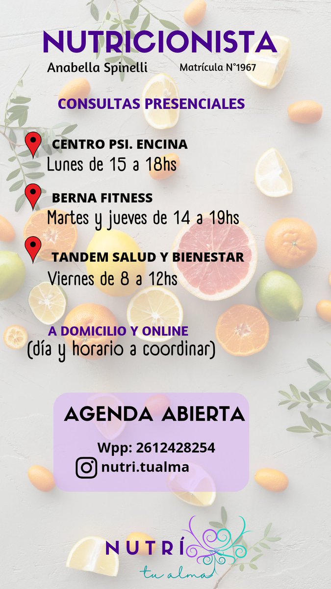 Si pueden difundir, les agradezco.
A su vez les dejo mi cuenta de Instagram por si quieren sumarse 🧡 
instagram.com/nutri.tualma?u…

GRACIAS GRACIAS GRACIAS