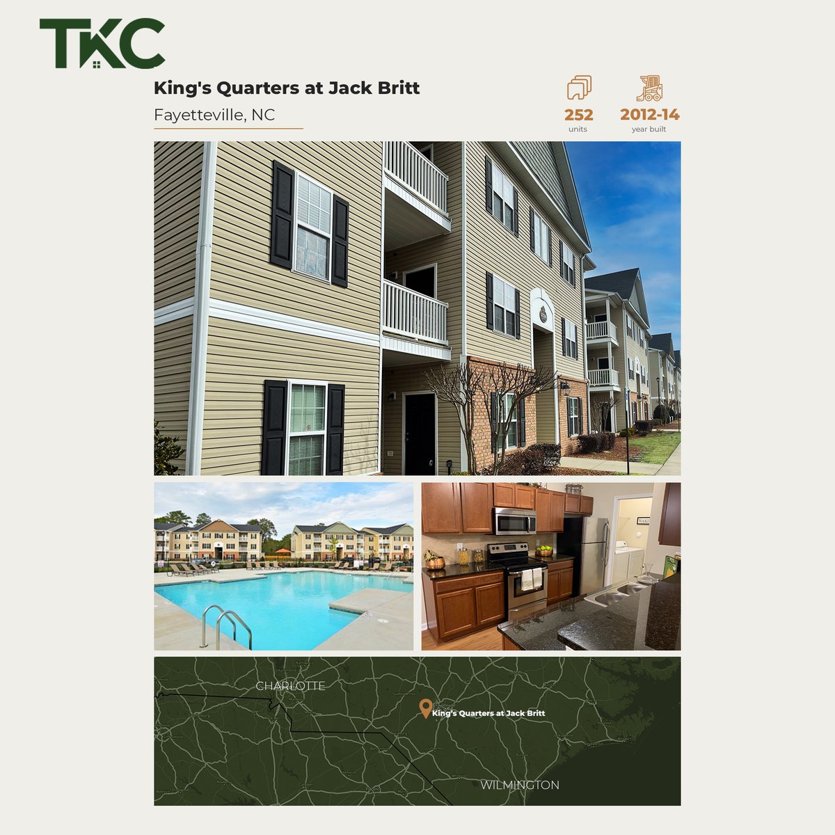 TKC Closing | 252 Units | Fayetteville, NC | We Sell Apartments | hubs.ly/Q020j3kK0