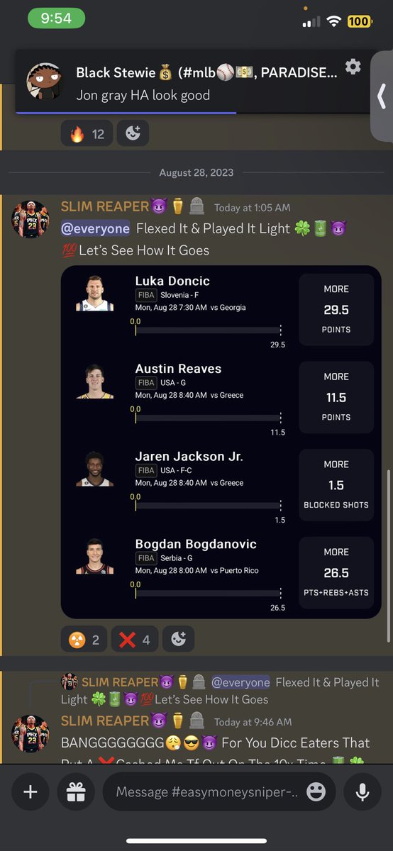 reaper_picks9's tweet photo. BANGGGG Like Geno They Wrote Me Off Ain’t Write Bacc🔋🔋🔋😈🔥🔥CASH THAT SHIDD IN IF YOU TAILED 😎😈💯 #GambingTwitter #prizepicks #weuro #fliff #nba                 #nhl #tennis #soccer #freepicks #bettingtips #sportsbetting #parlay #dfs #MLB #ReaperPicks https://t.co/fmcUQwKVAH