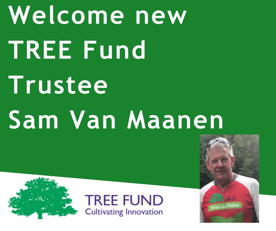 Please join us in welcoming our newest trustee to the TREE Fund Board, Sam Van Maanen.

Sam currently works at Arborwear, is a Trustee on the TCIA board, and is a twelve-time Tour des Trees rider. Welcome Sam!