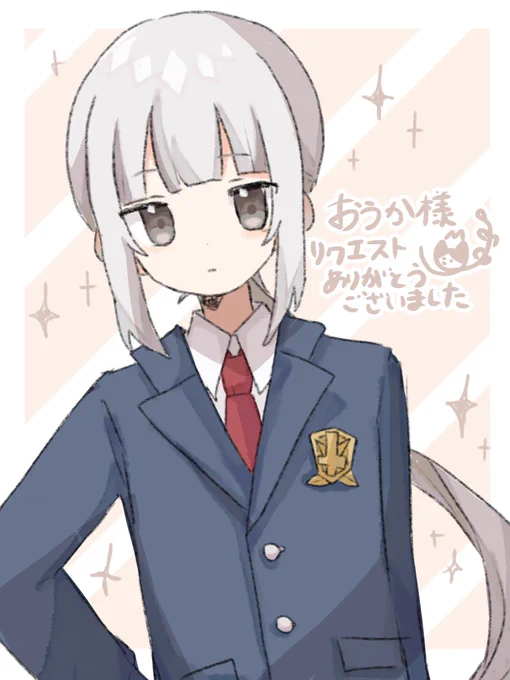skeb納品しました!中性的な感じの子を描くの好きなので楽しかったですリクエストありがとうございました!!! #skeb  #skeb募集中 