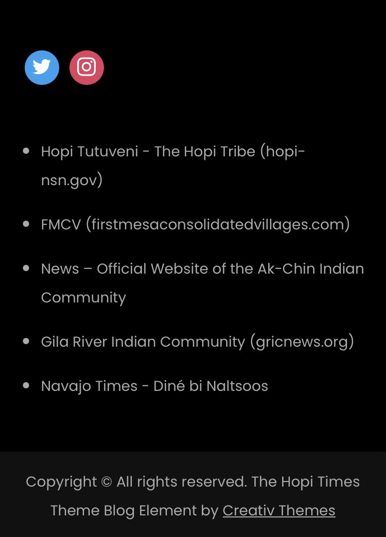 We’ve added some other Indigenous news sites at the bottom of the front page. Please let us know if we missed any you think would be a resource for our readers. #Hopi #news #indigenousnews