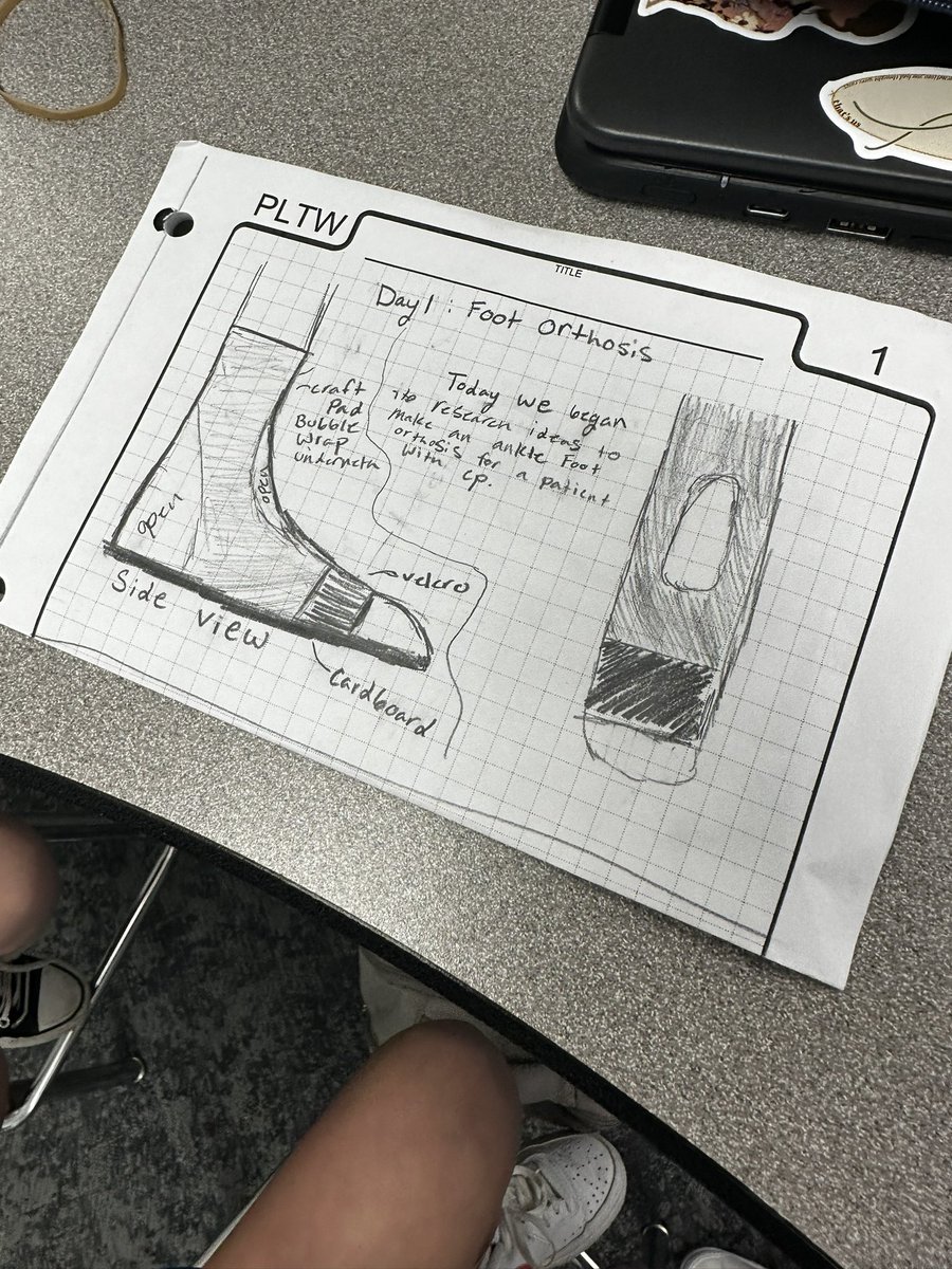 DesignGmse's tweet photo. Audrey,  Keegan &amp; Claire’s engineering log! https://t.co/8n4chDJgiQ