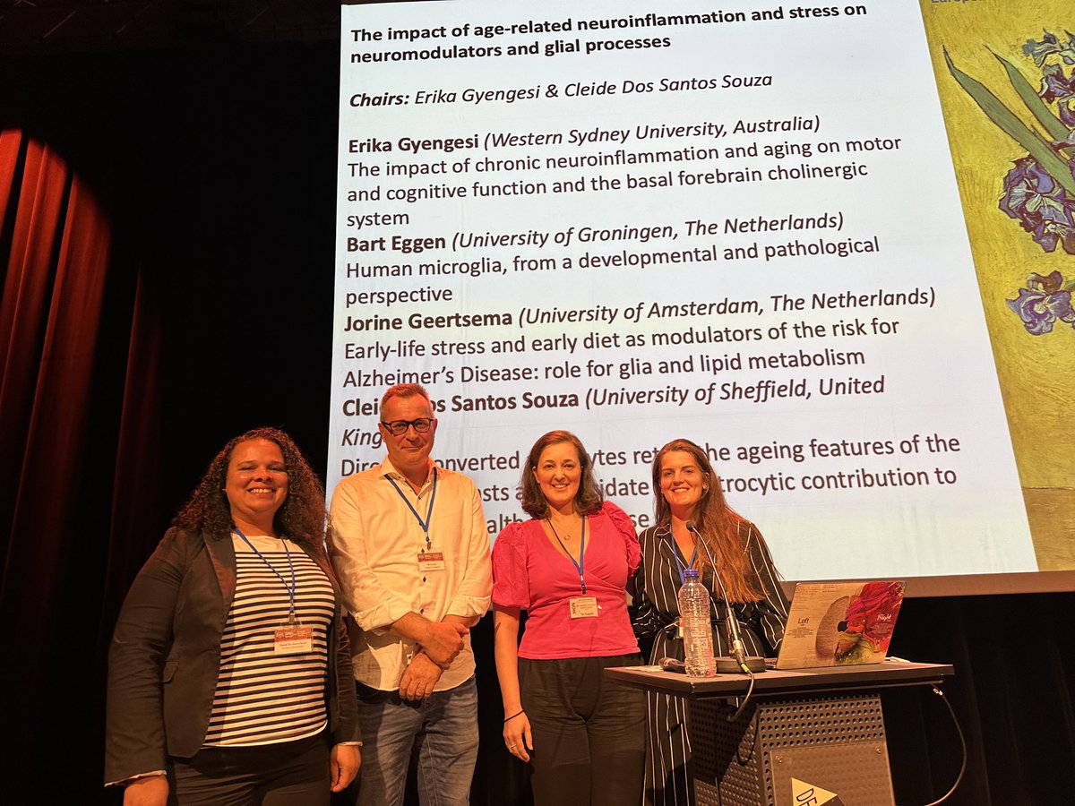 Great last parallel session of day 3 about The impact of age-related neuroinflammation and stress on neuromodulators and glial processes with @ErikaBilaver @EggenBart @JorineGeertsema and Cleide Dos Santos Souza