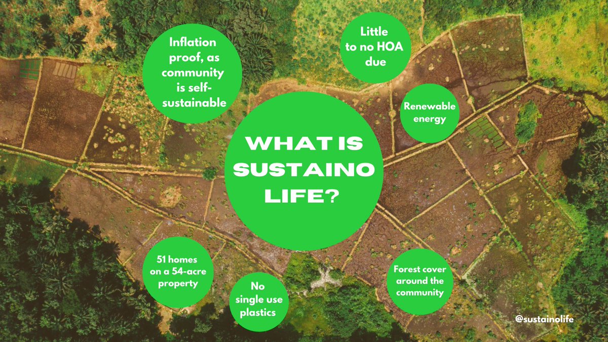 At Sustaino.Life we recognize that everything is connected. When we embrace other systems, we help ourselves, our community, and the planet. ⚡️

#sustainolife #integratedlife #realestate #connected #community