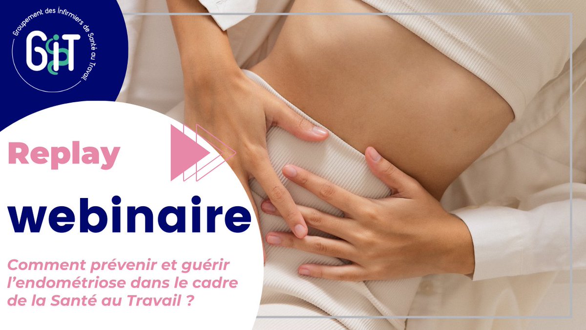 Groupement_IST's tweet image. Visionnez notre replay #webinaire sur les bonnes pratiques en santé au travail pour mieux prendre en charge les salariés souffrant d'endométriose. Avec, Marine, intervenante pour @Asso_EndoFrance 
#Santéautravail #infirmiers #IDEST
bit.ly/3qOCCMu